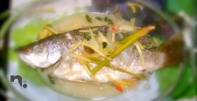 Hari Minggu Masak 1 Ekor Siakap Stim Halia