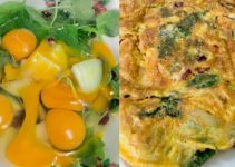 Telur Dadar Bayam Simple Sedap, Guna 6 Biji Bagi Gebu